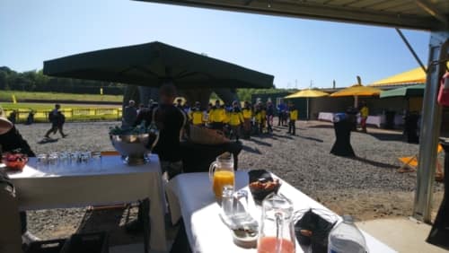 Petit-déjeuner pour l'évènement Ducati scrambler à Moto Club Mâcon