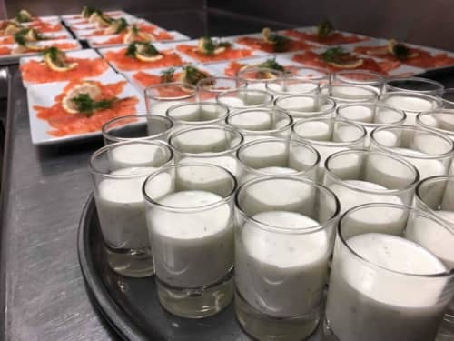 saumon gravlax crème perillée